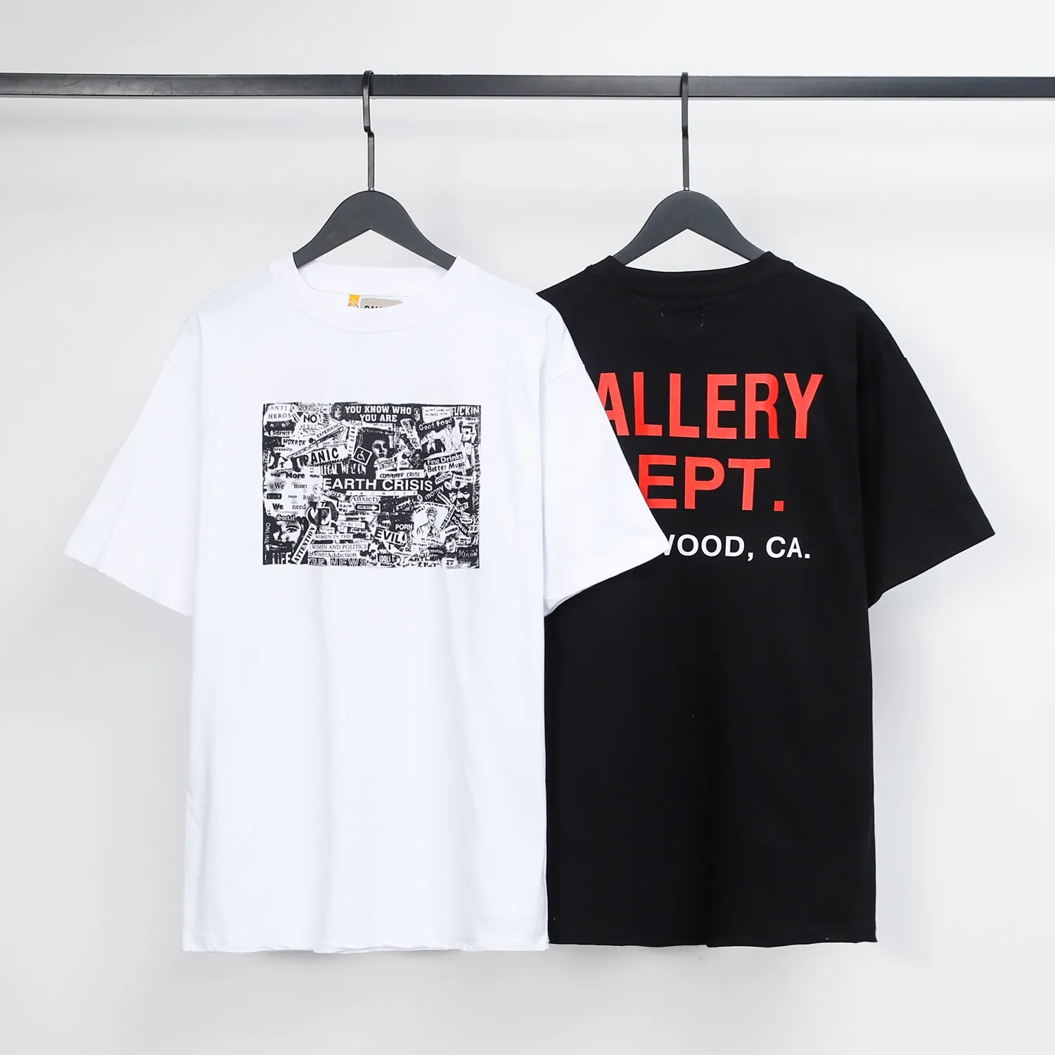 2023 GALLERY DEPT new model number: 3001#P110 color: black and white code number: S M L XL